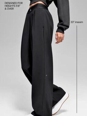 Unused ALO Yoga Women's Casual Straight Leg Pants Size M-L (Regular) 💯👖